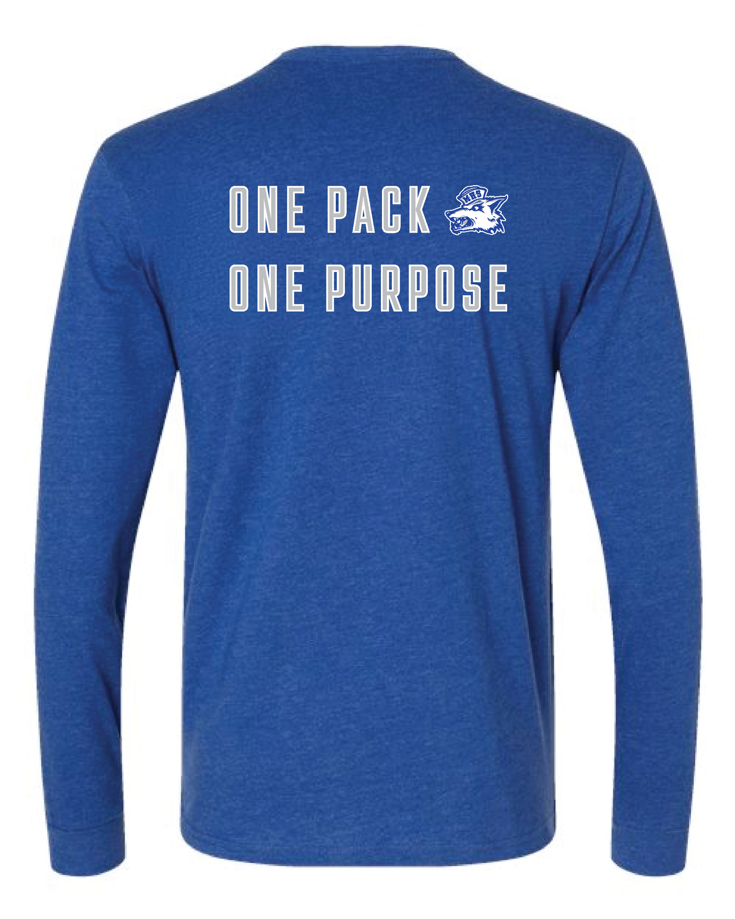 Coyotes Flag Football Royal Long Sleeve T-Shirt