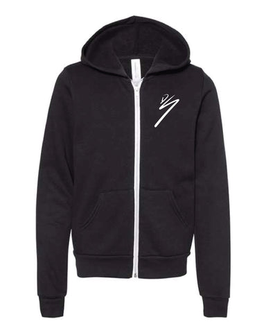 DS Elite Team Bella+Canvas Youth Sponge Fleece Full-Zip Hoodie Sweatshirt