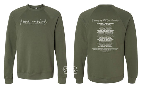 Amelia's "Forever in our hearts" Bella + Canvas Unisex Drop Shoulder Fleece