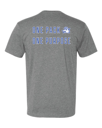 Coyotes Flag Football Dark Heather Grey T-Shirt