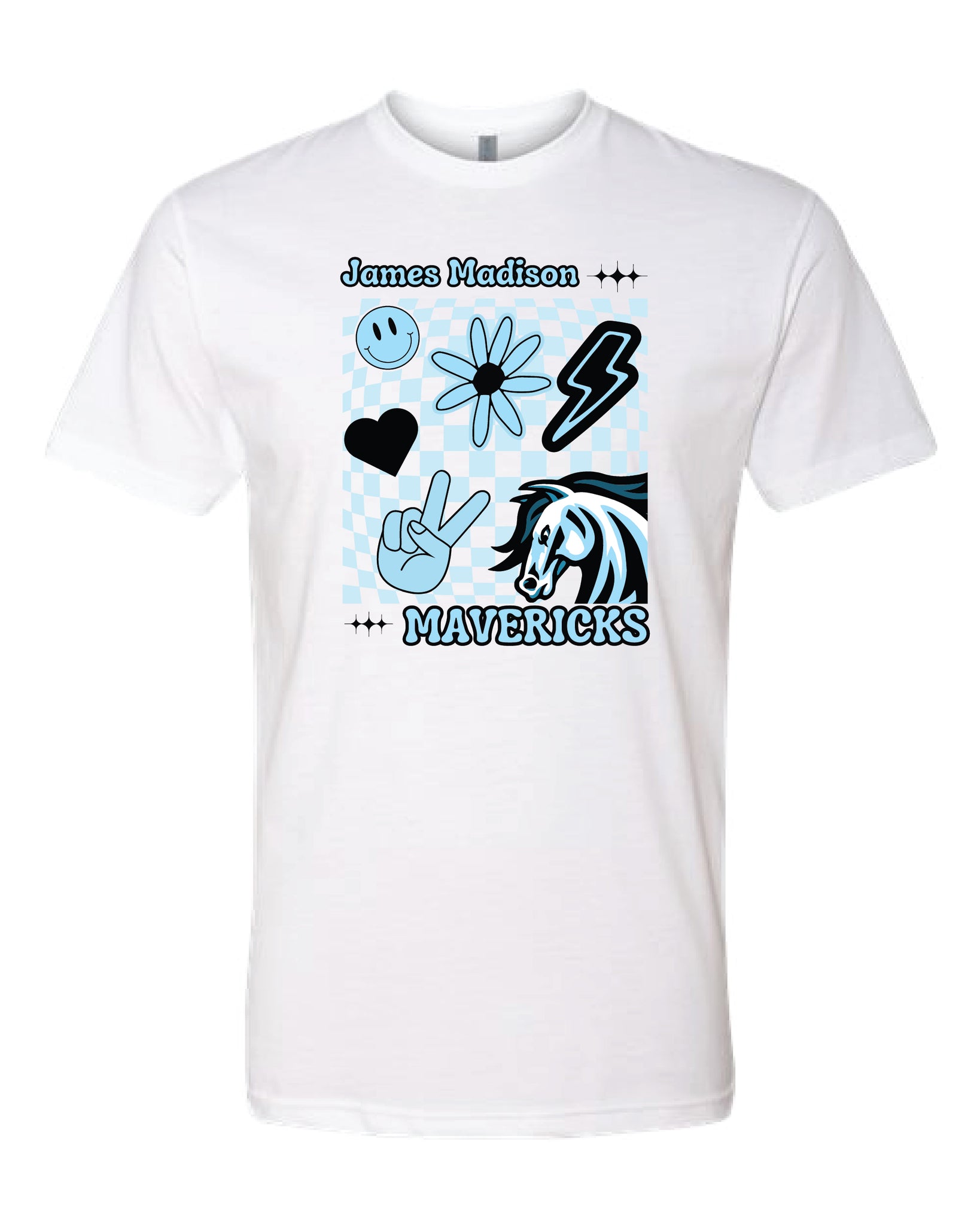 Mavericks Peace White Next Level T-Shirt