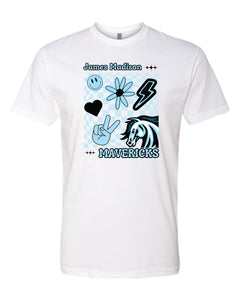 Mavericks Peace White Next Level T-Shirt