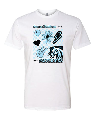 Mavericks Peace White Next Level T-Shirt