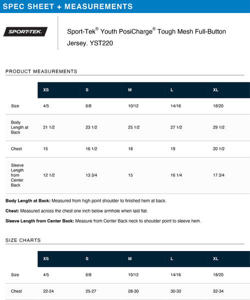 DS Petite Elite Team Sport-Tek® PosiCharge® Tough Mesh Full-Button Jersey