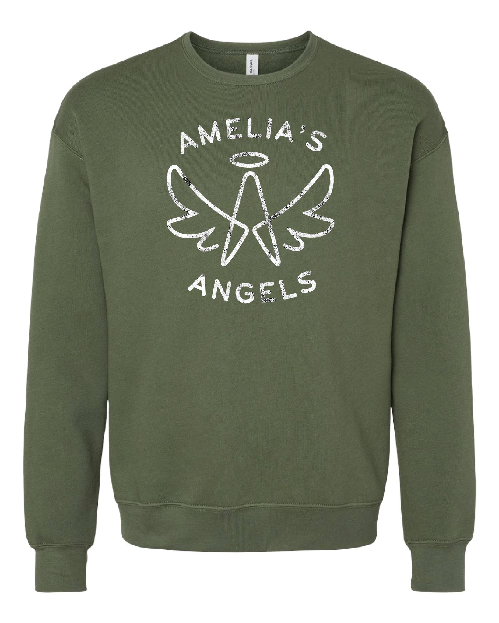 Amelia's Angels Logo Bella + Canvas Unisex Drop Shoulder Fleece