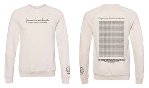Amelia's "Forever in our hearts" Bella + Canvas Unisex Drop Shoulder Fleece