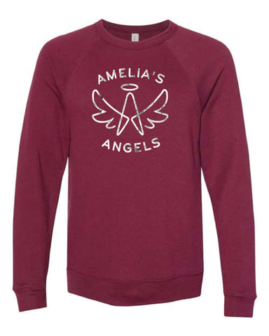 Amelia's Angels Logo Bella + Canvas Unisex Drop Shoulder Fleece