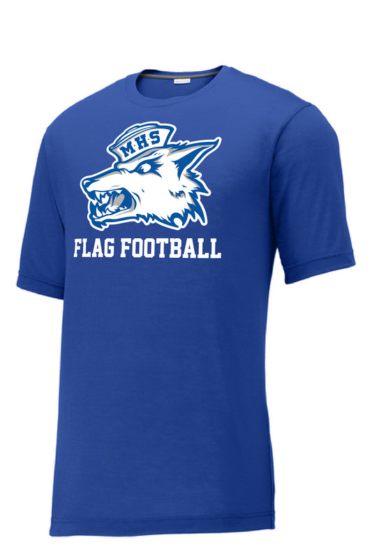 Madera Coyote Flag Football Royal T-Shirt