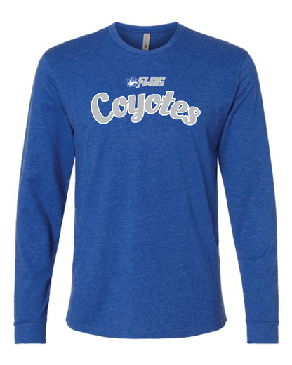 Coyotes Flag Football Royal Long Sleeve T-Shirt