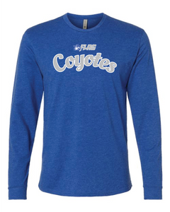 Coyotes Flag Football Royal Long Sleeve T-Shirt