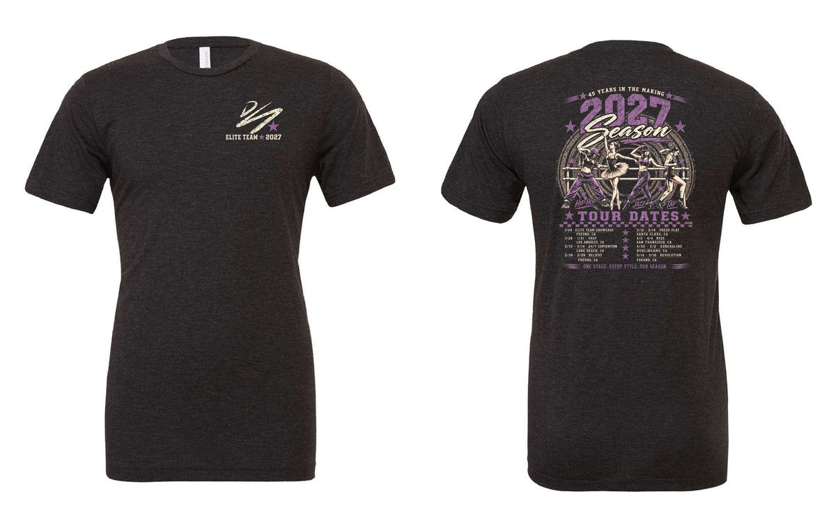 The Dance Studio 2027 Tour Bella+Canvas Triblend Tee