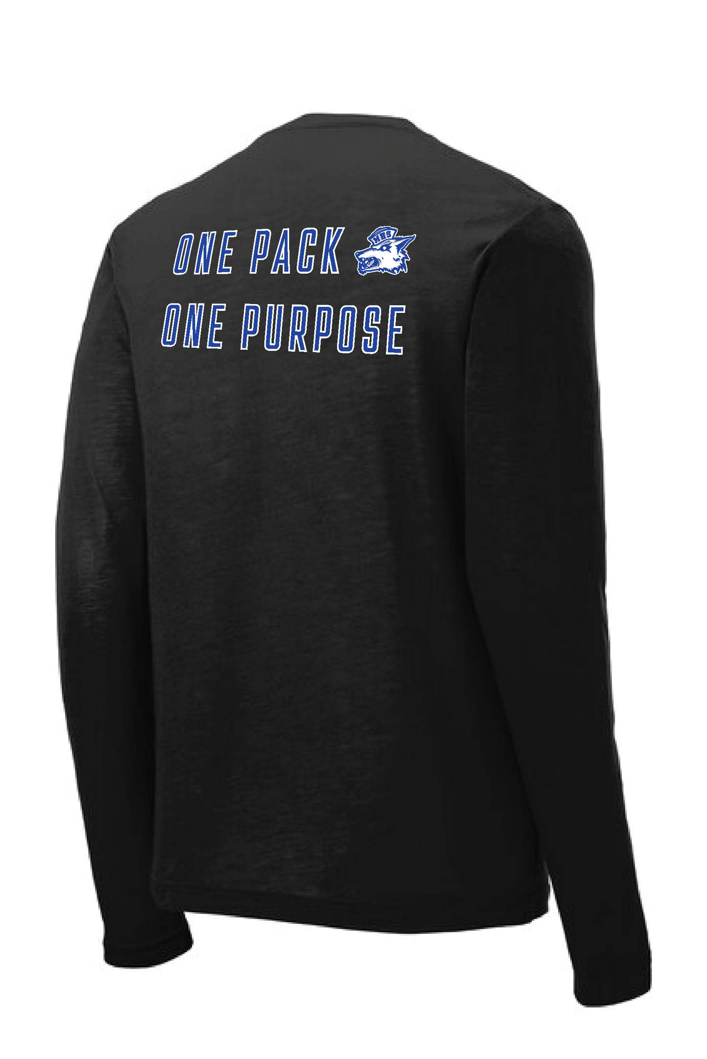 MHS Flag Football Black Sport Tek Long Sleeve T-Shirt