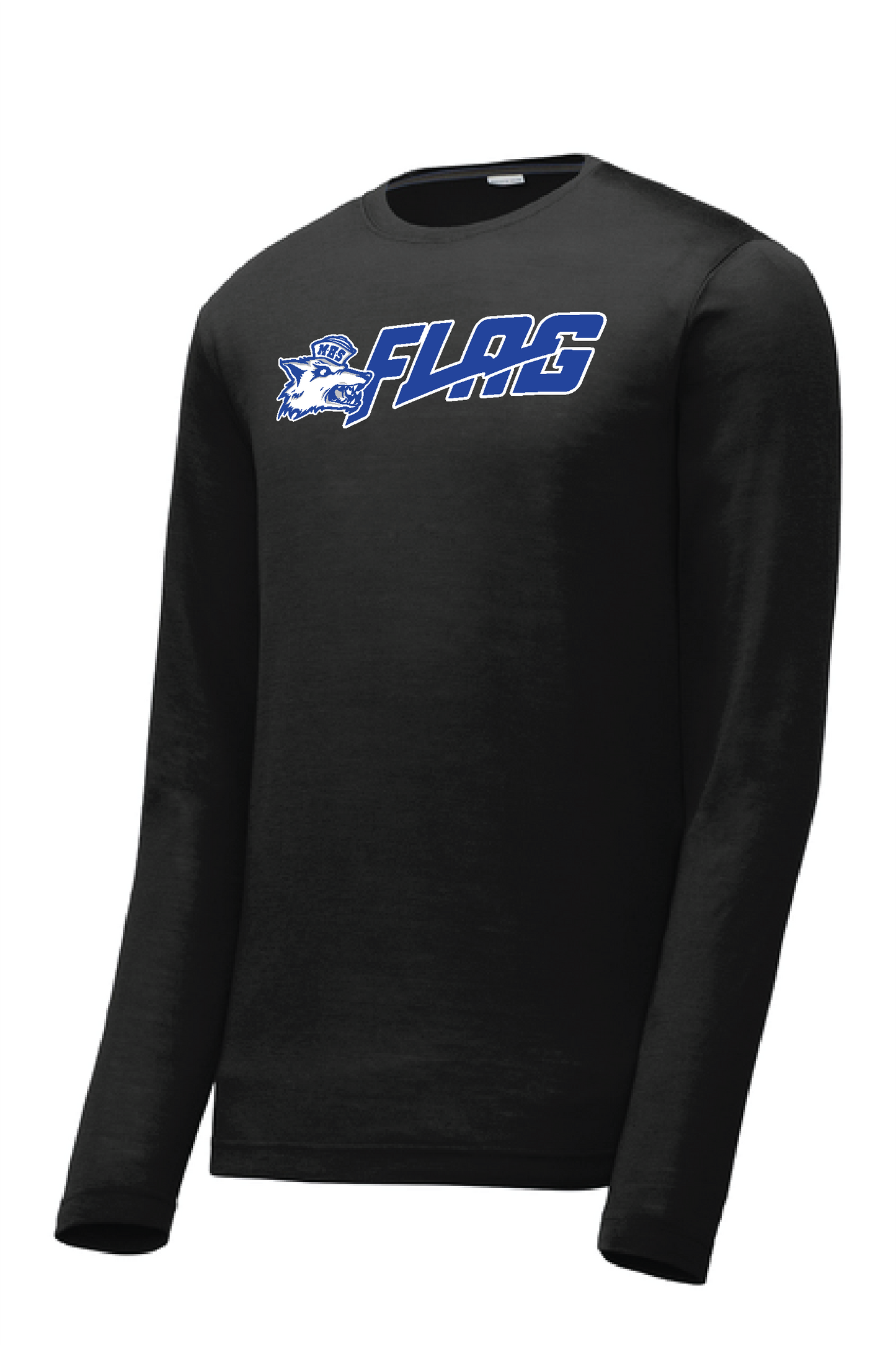 MHS Flag Football Black Sport Tek Long Sleeve T-Shirt