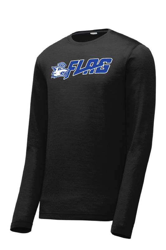 MHS Flag Football Black Sport Tek Long Sleeve T-Shirt