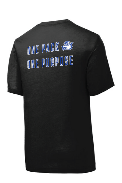 MHS Flag Football Black Sport Tek T-Shirt