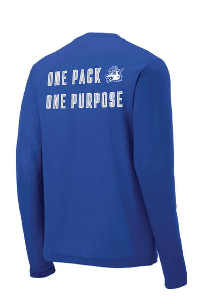 MHS Flag Football Royal Sport Tek Long Sleeve T-Shirt