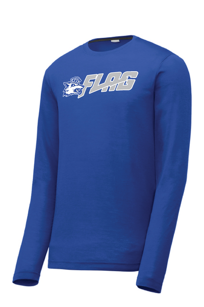 MHS Flag Football Royal Sport Tek Long Sleeve T-Shirt