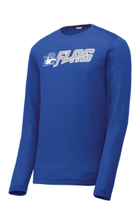 MHS Flag Football Royal Sport Tek Long Sleeve T-Shirt