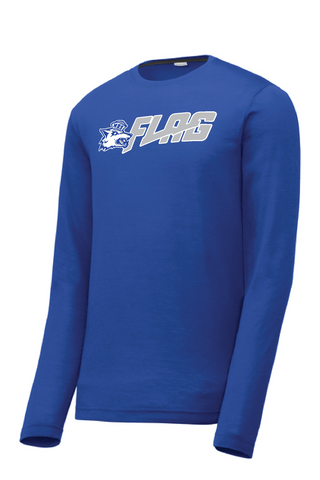 MHS Flag Football Royal Sport Tek Long Sleeve T-Shirt