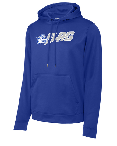 Madera High Flag Football Royal Sport Wick Hooded Pullover