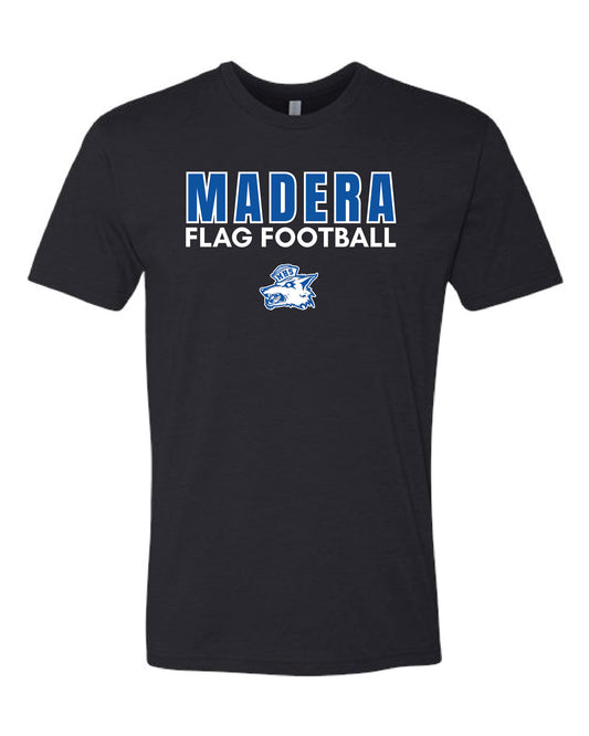 Madera Flag Football Black T-Shirt