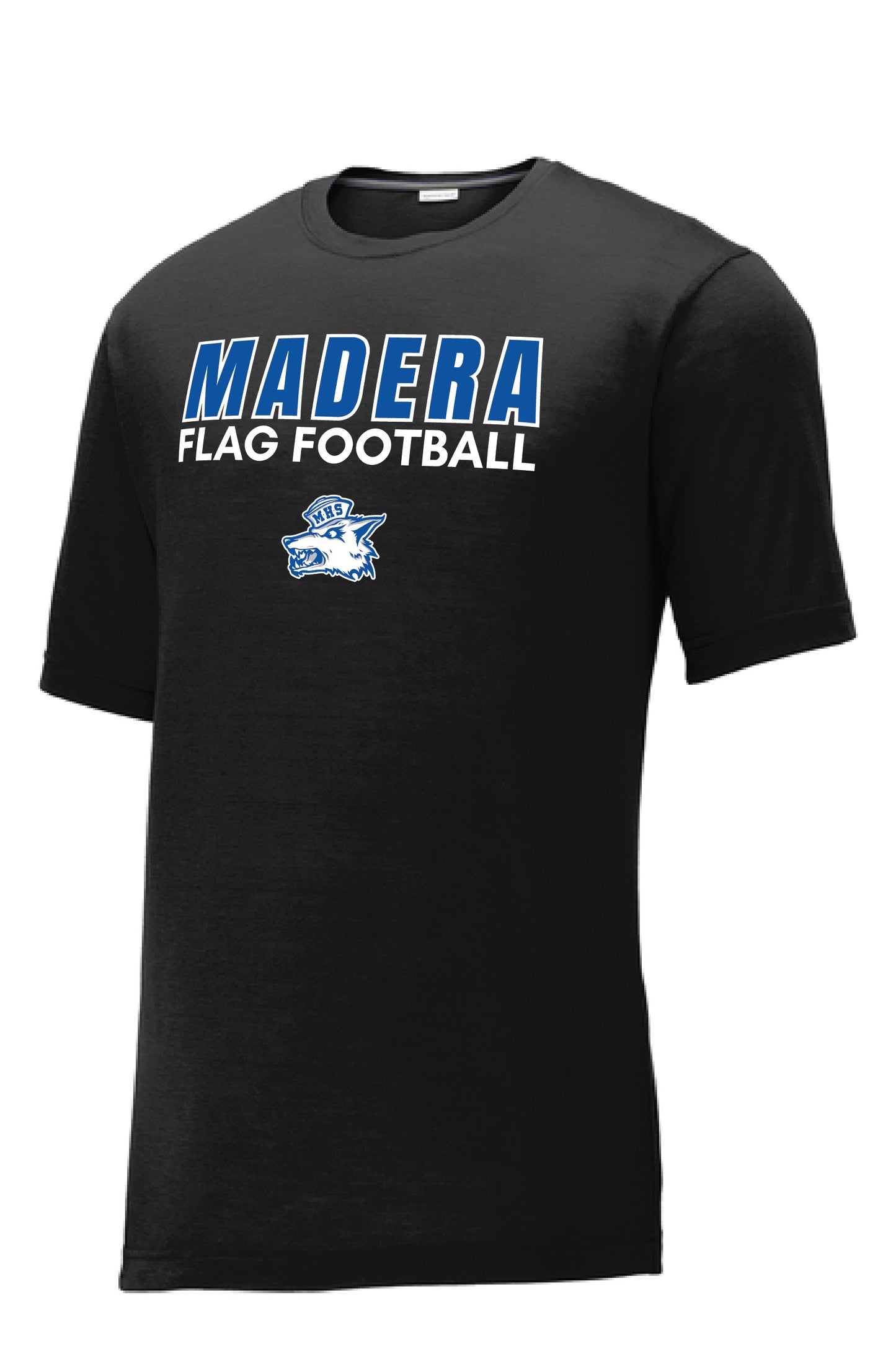 Madera Flag Football Black Sport-Tek T-Shirt