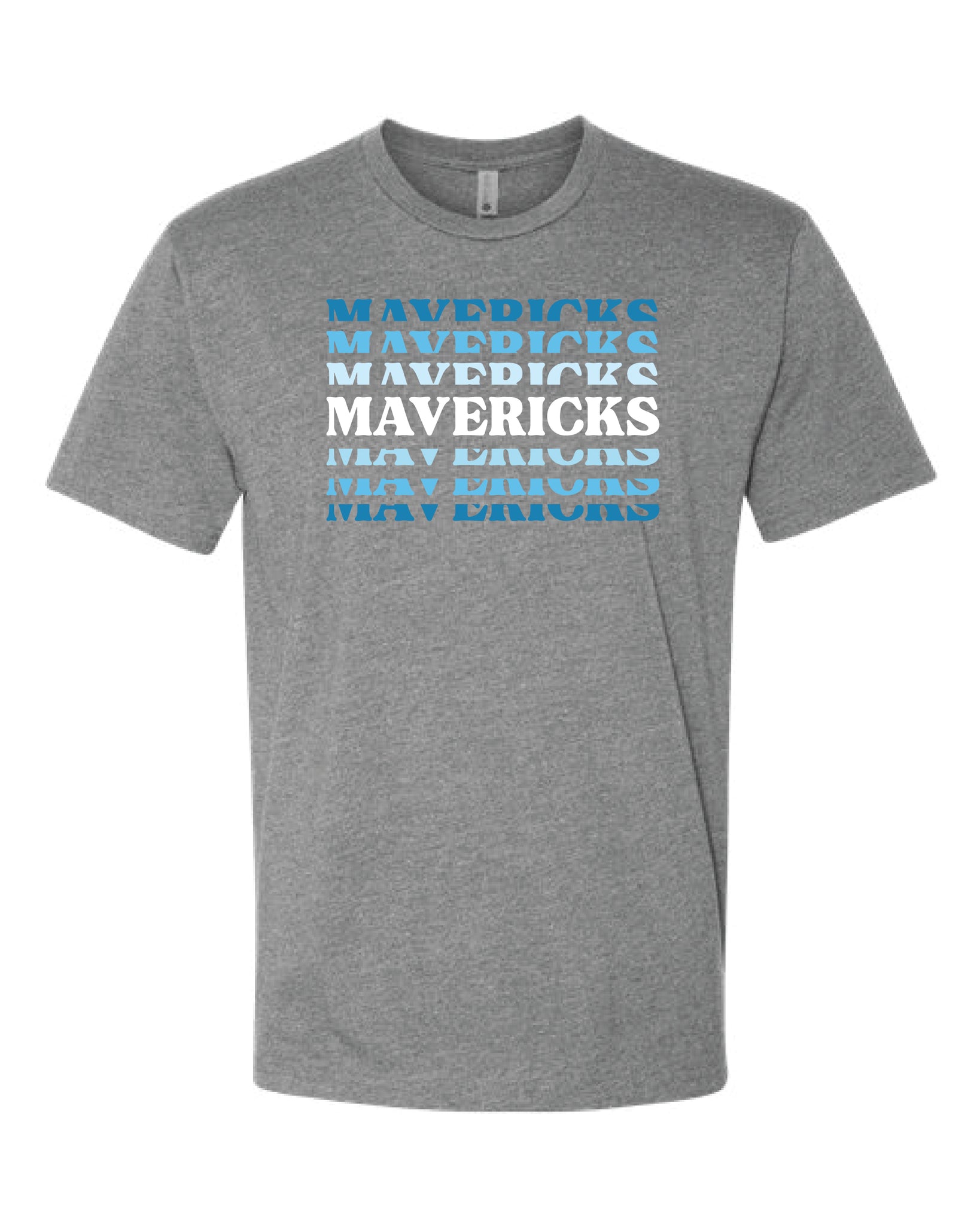 Mavericks Repeat Heather Grey Next Level T-Shirt