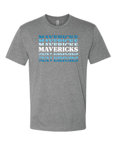 Mavericks Repeat Heather Grey Next Level T-Shirt