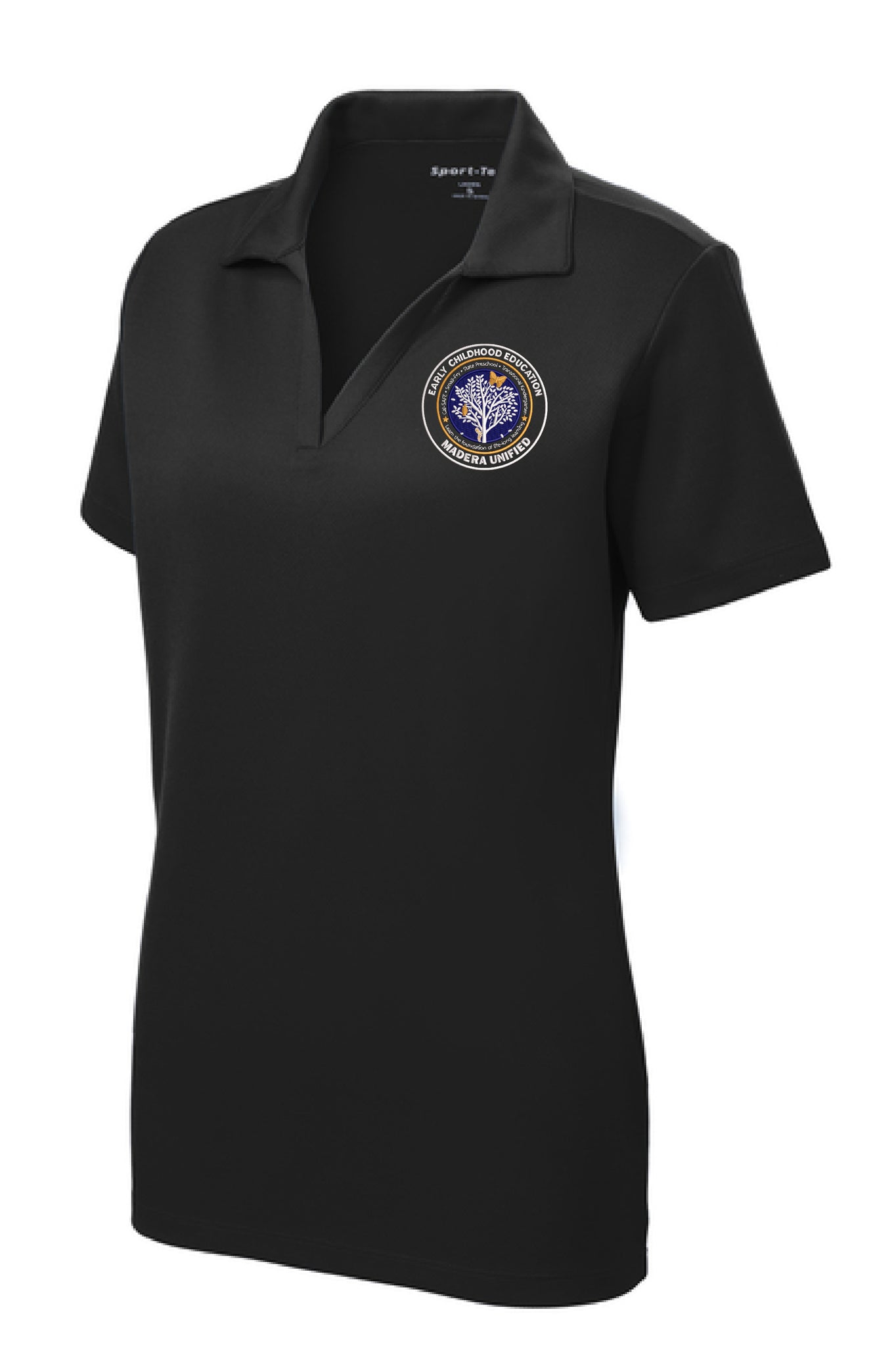 Early Childhood Education Black Sport-Tek® Women's PosiCharge® RacerMesh® Polo