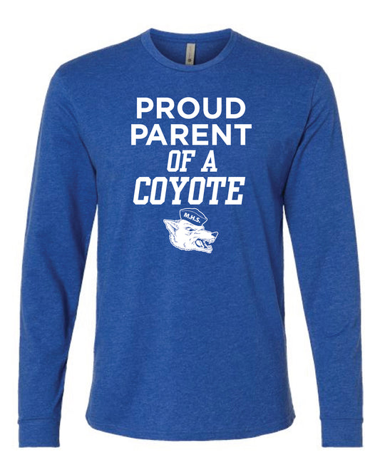 Proud Parent of a Coyote Long Sleeve T-Shirt
