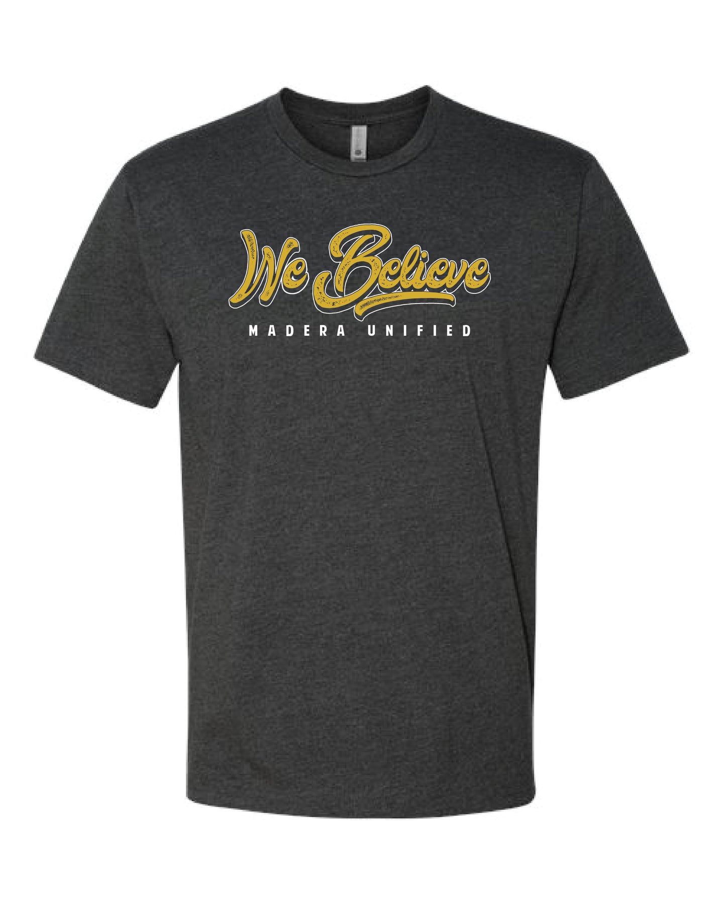 We Believe Script Charcoal T-Shirt