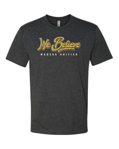 We Believe Script Charcoal T-Shirt
