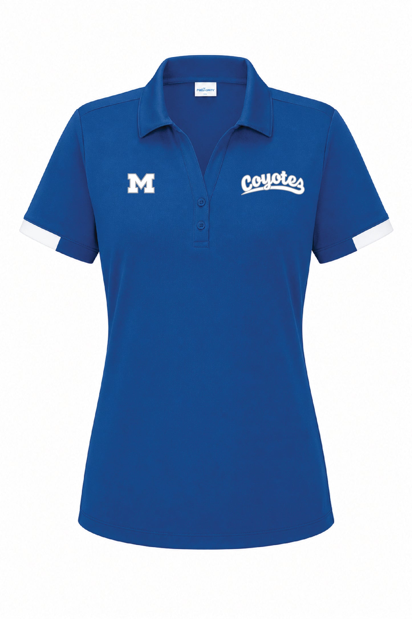 Coyotes Royal Sport-Tek® Women’s Club Colorblock Polo