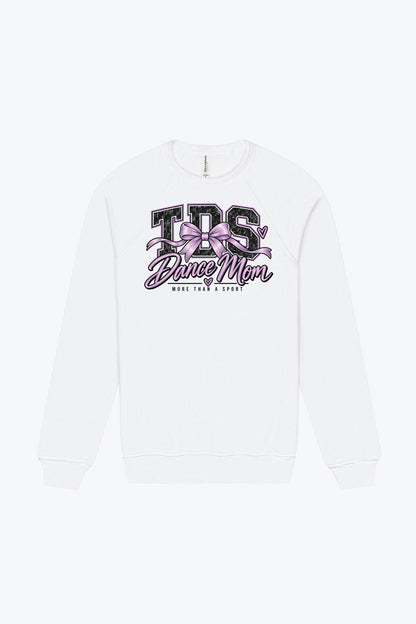 TDS Dance Mom Bow Crewneck - Solid White