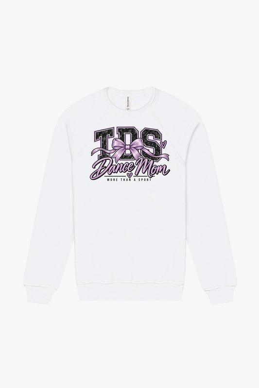 TDS Studio Dance Mom Bow Crewneck - Solid White