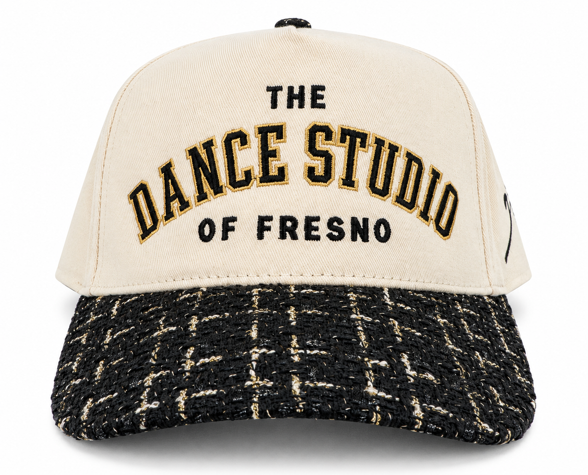 The Dance Studio of Fresno David & Young Tweed Brim 5 Panel Cotton Crown Cap