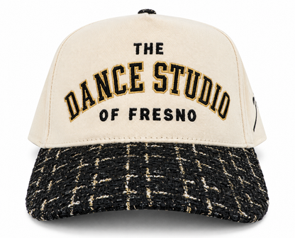 The Dance Studio of Fresno David & Young Tweed Brim 5 Panel Cotton Crown Cap