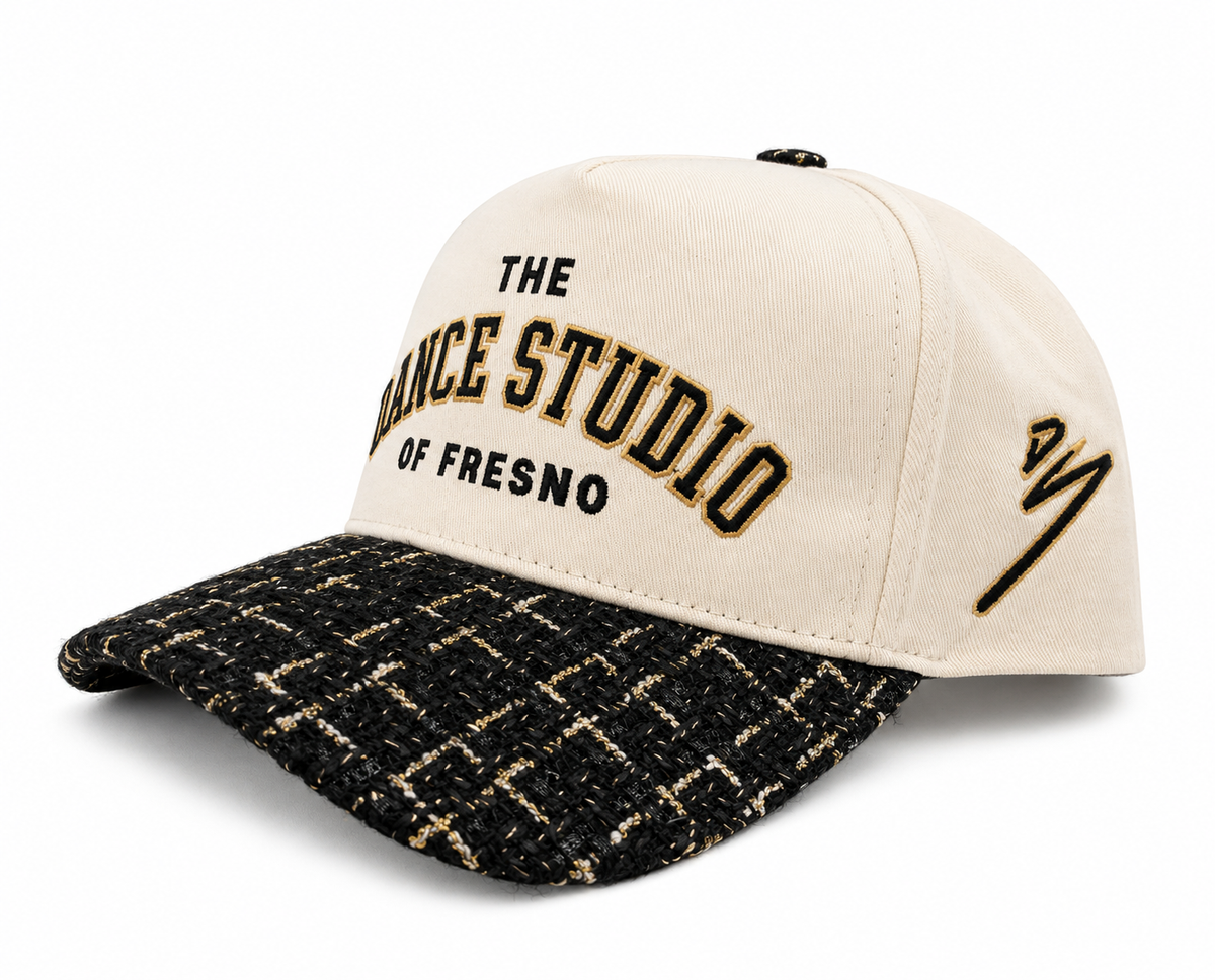 The Dance Studio of Fresno David & Young Tweed Brim 5 Panel Cotton Crown Cap