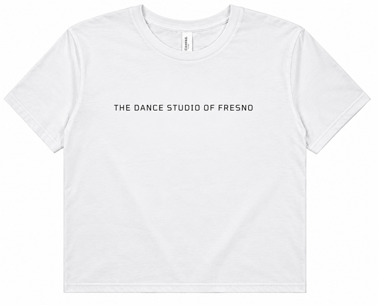 TDS Studio Bella+Canvas Women’s Flowy Crop White Tee